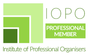 IOPO professional Member green logo. Institute of Professional Organisers