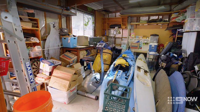 The storage garage packed with clutter