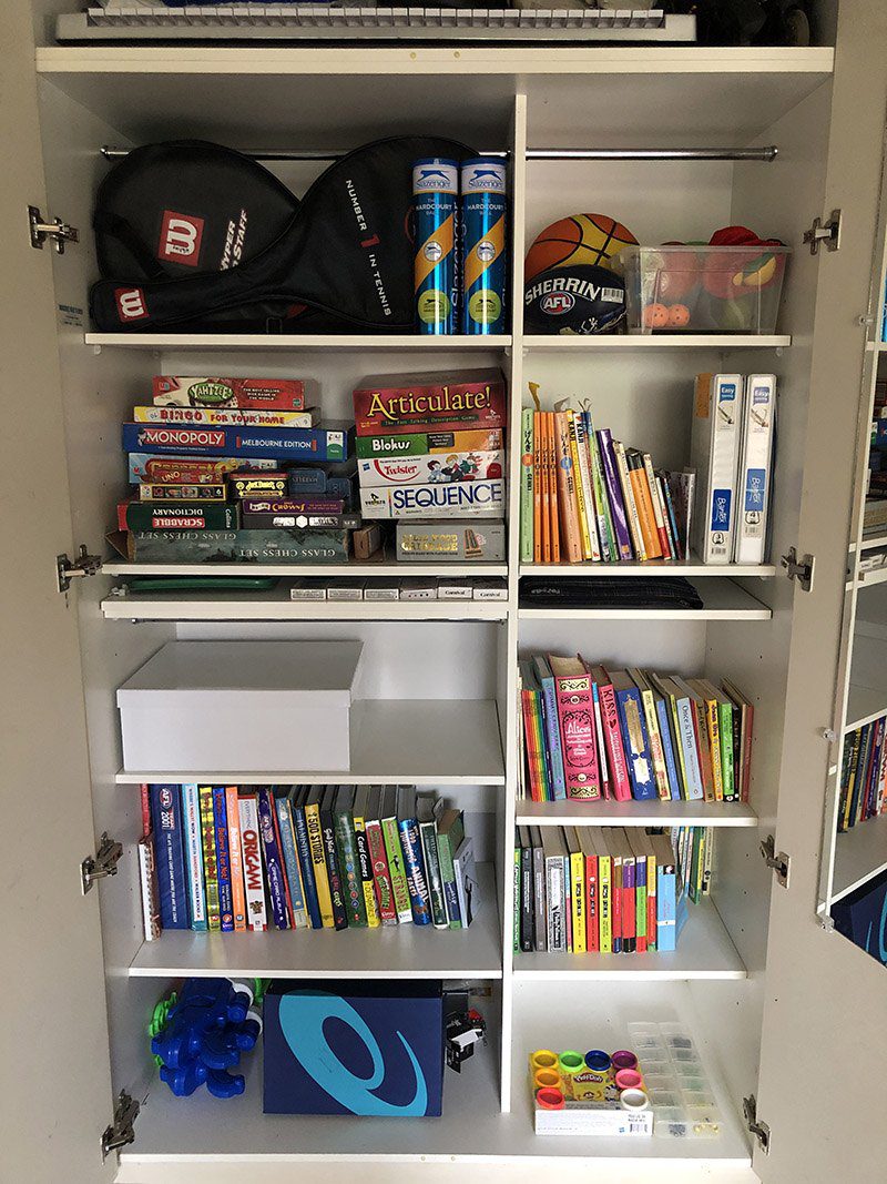 What does a professional organiser's house look like camping games